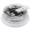 apollo x95 sounder beacon base with isolator viewed at an angle showing internal components and clear casing