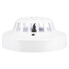 Side view of the Flash55 Apollo Alarmsense 55 Deg Rate Of Rise Heat Detector showing its white casing and ventilation slots