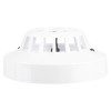 Flash90 Apollo Alarmsense 90 Deg Fixed Heat Detector shown from the side with white plastic casing and vents