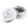 alarmsense cs fixed temperature heat detector shown angled with cover removed revealing internal components
