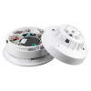 alarmsense cs fixed temperature heat detector with separate cover removed showing wiring and internal components