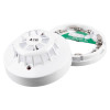 angled view of alarmsense a1r rate of rise heat detector showing front and back components