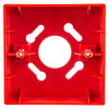 alarmsense 2 wire surface mounted manual call point empty red box with circular and slot openings inside