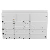 Back view of the c tec cfp alarmsense fire alarm panel 8 zone showing the mounting surface and holes