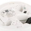 Close up of the base of the c tec hush activ grade c domestic alarm system showing label and wiring ports