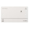c tec hush activ grade c domestic alarm system psu module in white rectangular casing with indicator light and safety symbols