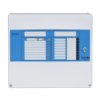 Front view of the horizon 2 zone fire alarm panel showing the control interface with buttons and indicators