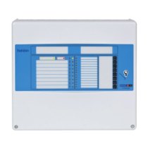 Front view of the horizon 2 zone fire alarm panel showing the control interface with buttons and indicators