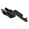 angled view of a black kac manual call point replacement test key made of plastic