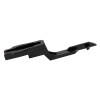 Side view of a black kac manual call point replacement test key showing its shape and details