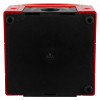 kac weatherproof manual call point surface mounted showing the back side with black panel and red frame