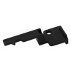 angled view of menvier call point test key in black material with a hole on one side