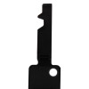 Front view of menvier call point test key showing its shape and hole near the base