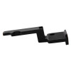 Side view of a black menvier call point test key showing its shape and mounting hole