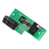 ctec xfp fire alarm panel network communication card 32 zone showing the front side of the green circuit board with components