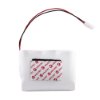 evacuator synergy rf replacement battery pack back showing white rectangular battery with attached red and black wires and velcro patch