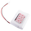 evacuator synergy rf replacement battery pack shown from an angled view with wires and velcro attachment visible