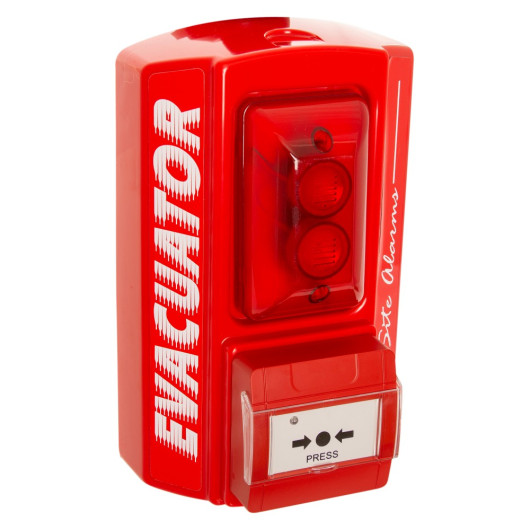 FMC Evacuator Sitemaster Call Point Site Alarm Angled