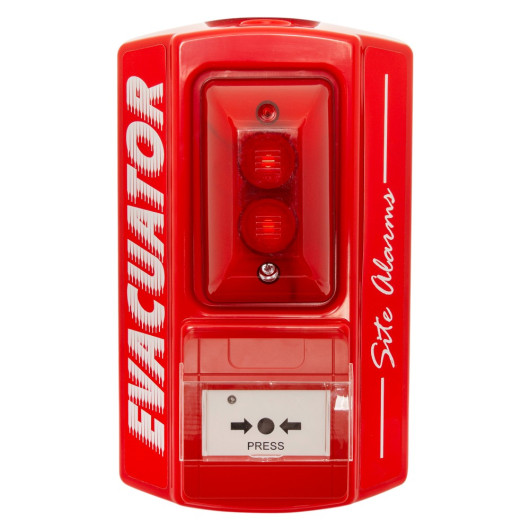 FMC Evacuator Sitemaster Call Point Site Alarm Front