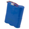 Battery pack for evacuator synergy rf base station site alarm with red and black wires attached
