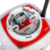 evacuator synergy rf smoke detector site alarm showing the open back with wiring and circuit components visible