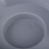 Close up of the base of the fmc modular fire extinguisher stand grey showing its circular recess and grey colour
