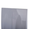 Top view of the grey double fmc modular fire extinguisher stand showing smooth panels and edges