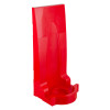 fmc modular fire extinguisher stand red shown from an angled view with a tall back and circular base holder