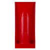 Back view of a red fmc modular fire extinguisher stand showing the structure and shape of the stand