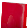 Top view of the red fmc modular fire extinguisher stand showing its flat surface and shape