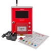 evacuator synergy plus wireless site alarm base station with base unit, power adapter, key and instruction sheet showing full contents