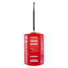 Red evacuator synergy plus wireless site alarm gsm gateway shown from the front with aerial attached