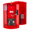 Inside view of the evacuator synergy plus wireless site alarm gsm gateway showing internal wiring and circuit board