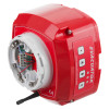 evacuator synergy+ wireless site alarm automatic heat detector shown at an angled view with exposed inner components