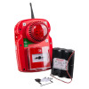 Image of Fmcsynptg Evacuator Synergy Tough Guard Contents showing red device with siren, battery pack, and mounting accessories