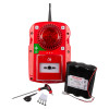 Red evacuator synergy wireless tg extra tough call point site alarm sounder strobe with accessories on white background