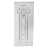 x alert fire extinguisher theft alarm wall bracket white installation template showing mounting layout and hole positions