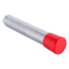 Close up of a metal part with a red cap from the saf escape fire ladder