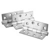 Three heavy duty fire door hinges made of stainless steel arranged side by side labeled group b