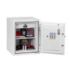 phoenix fire fighter ii 0441 electronic lock shown fully open with items stored inside including keys displayed on inside door