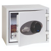 phoenix titan 1281 fingerprint lock shown on door that is slightly ajar with contents visible inside