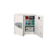 phoenix fire commander pro 1921 electronic lock safe partially open showing folders and storage boxes inside