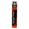 fas gun grade fire door foam can with black and orange label shown from the front