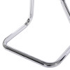 bottom view of the ultrafire single chrome fire extinguisher stand showing its shiny metal frame