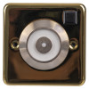 a front view of the brass decorative door holder