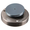 an angled view of the stainless steel decorative door holder