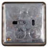 a back view of the stainless steel decorative door holder