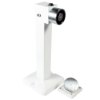300mm 500n pole magnet universal showing a white stand with a mounted silver magnet and a separate round magnet on a square base