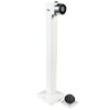 500mm 500n pole magnet universal showing the vertical white pole with a black circular magnet at the top and a separate small round magnet at the base
