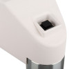 Close-up detail of the Gf3840501 24V 500N High Force Floor Mounted Door Retainer showing the top button and casing
